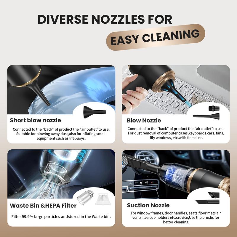 Powerful handheld cordless vacuum cleaner