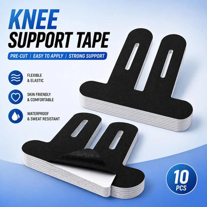Precut Kinesiology Tape for Knees, 10 Pcs