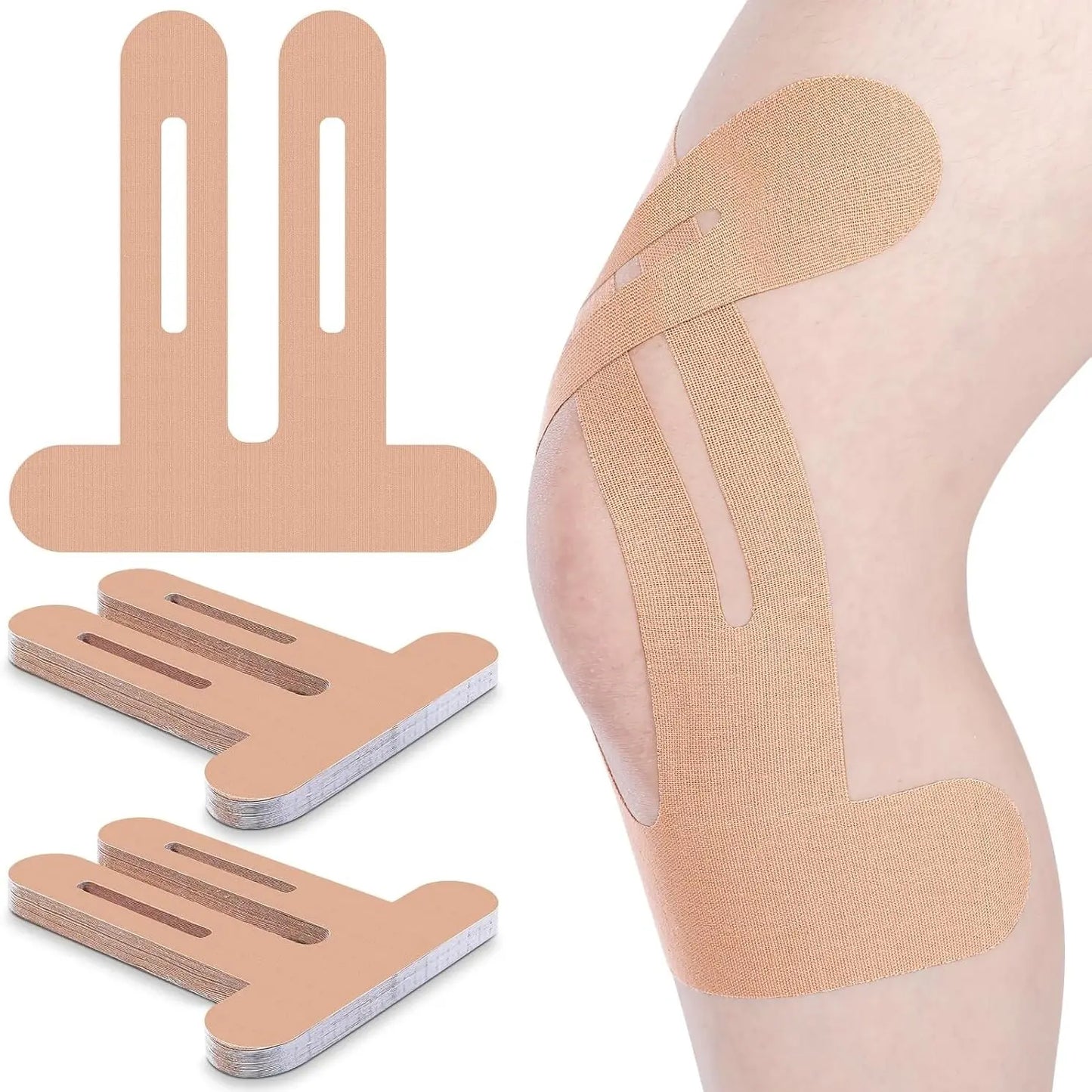 Precut Kinesiology Tape for Knees, 10 Pcs