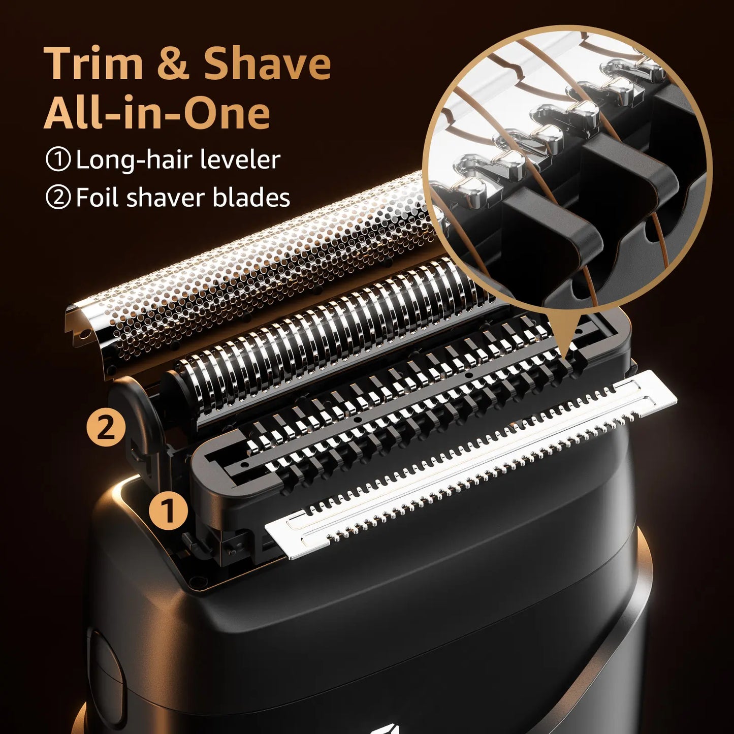 Foil Shavers for Men, Mini Razor,  IPX7 Waterproof