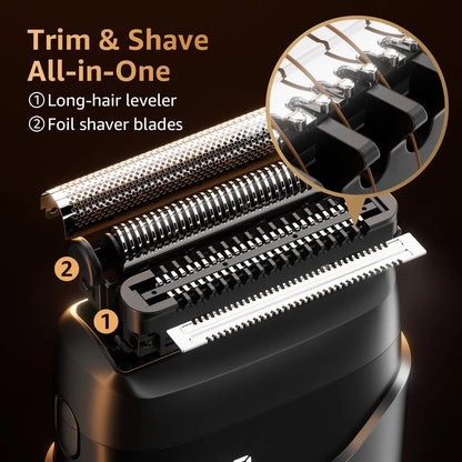 Foil Shavers for Men, Mini Razor,  IPX7 Waterproof
